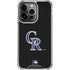MLB Colorado Rockies - Solid Distressed iPhone 16 Pro Clear Case